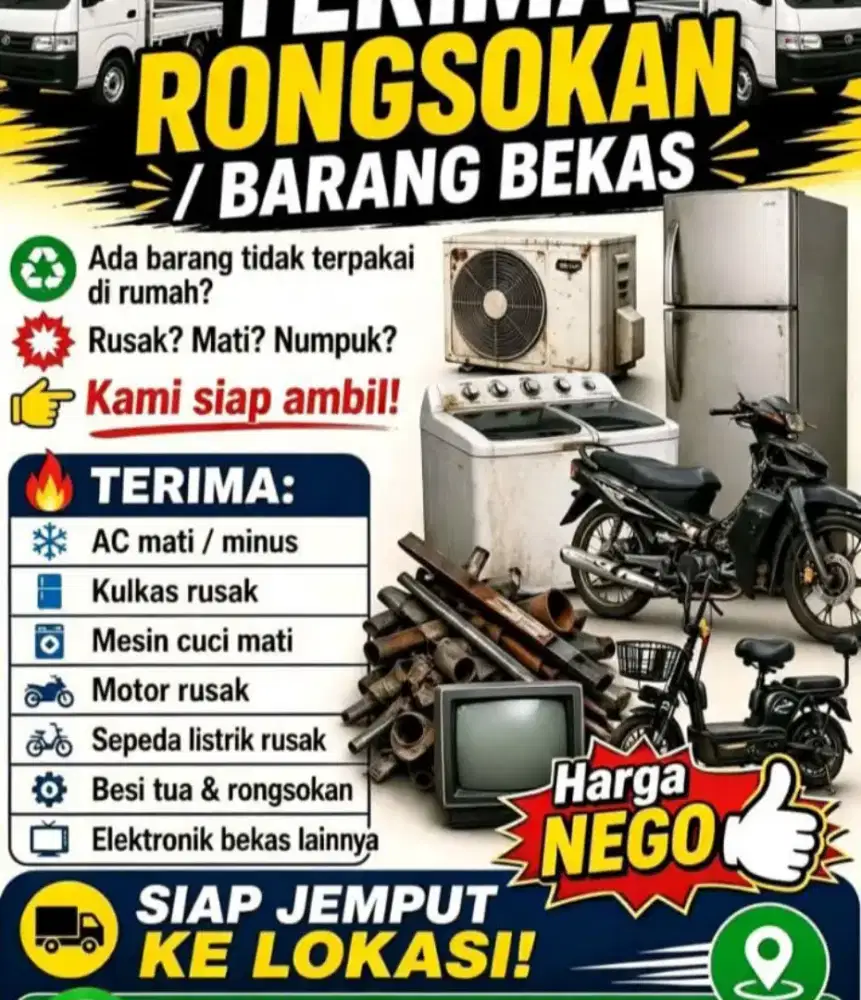 Menerima segala jenis barang rusak