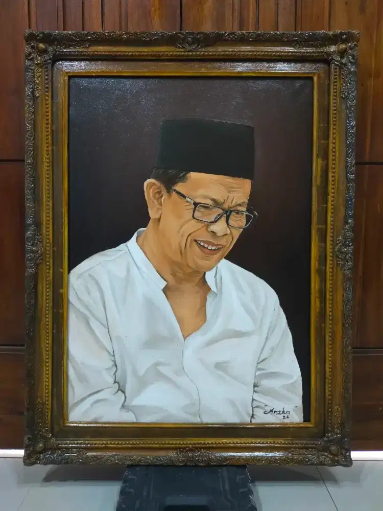 Lukisan kanvas Mbah Yai Munif Girikusuma
