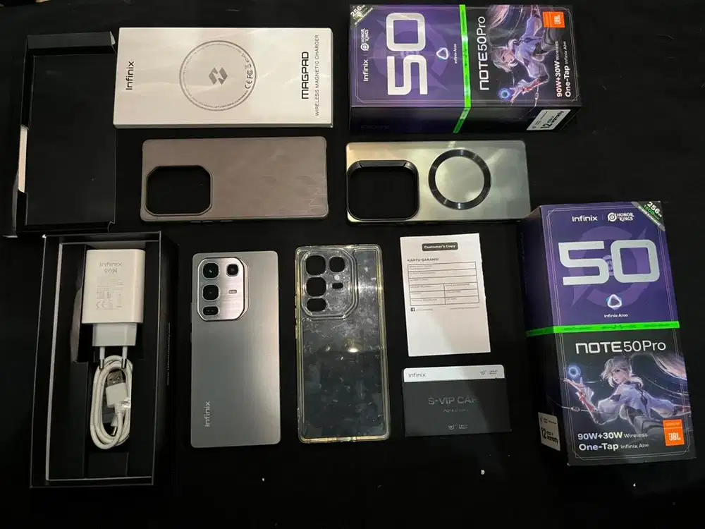 INFINIX NOTE 50 PRO 8/256 MULUS 98% FULLSET ORI BAWAAN SEMUA