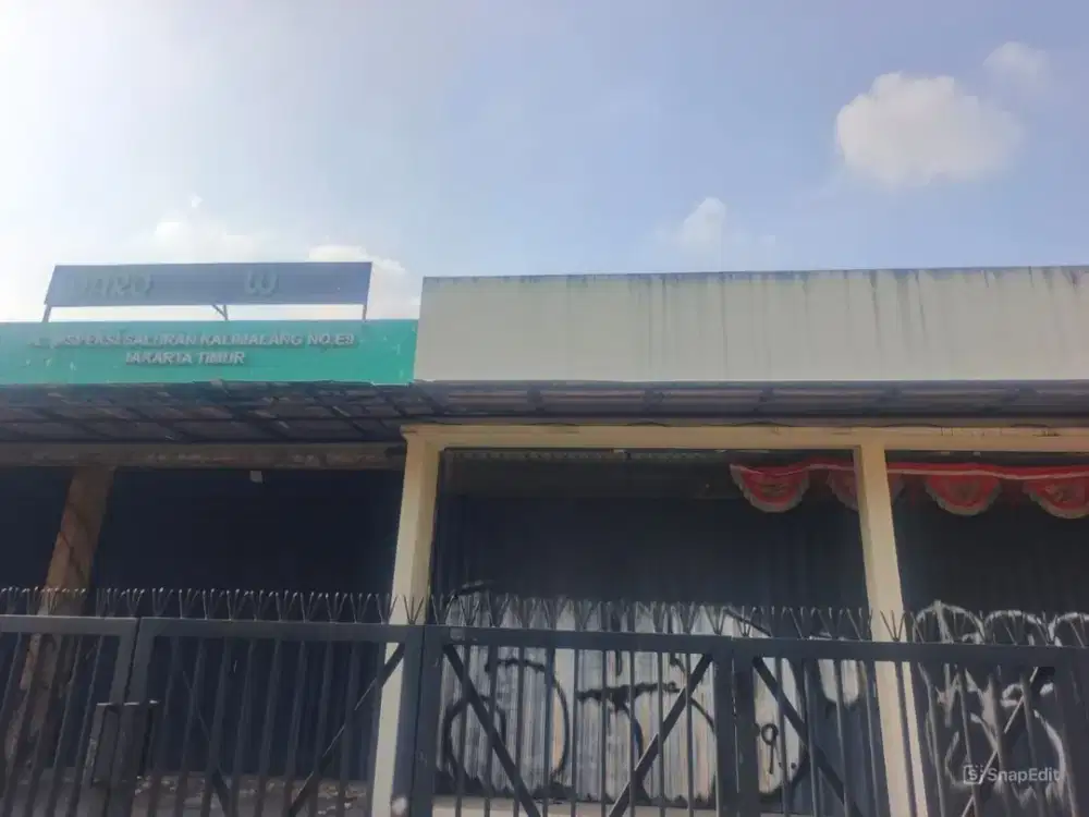 DISEWAKAN RUKO STRATEGIS – JALAN KALIMALANG, BEKASI