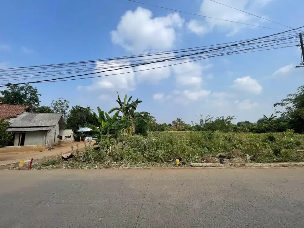 Tanah SHM 100Jtan di Cisauk Tepi Jalan - Cocok Investasi/Hunian - Dekat Stasiun Jatake & Tol Legok