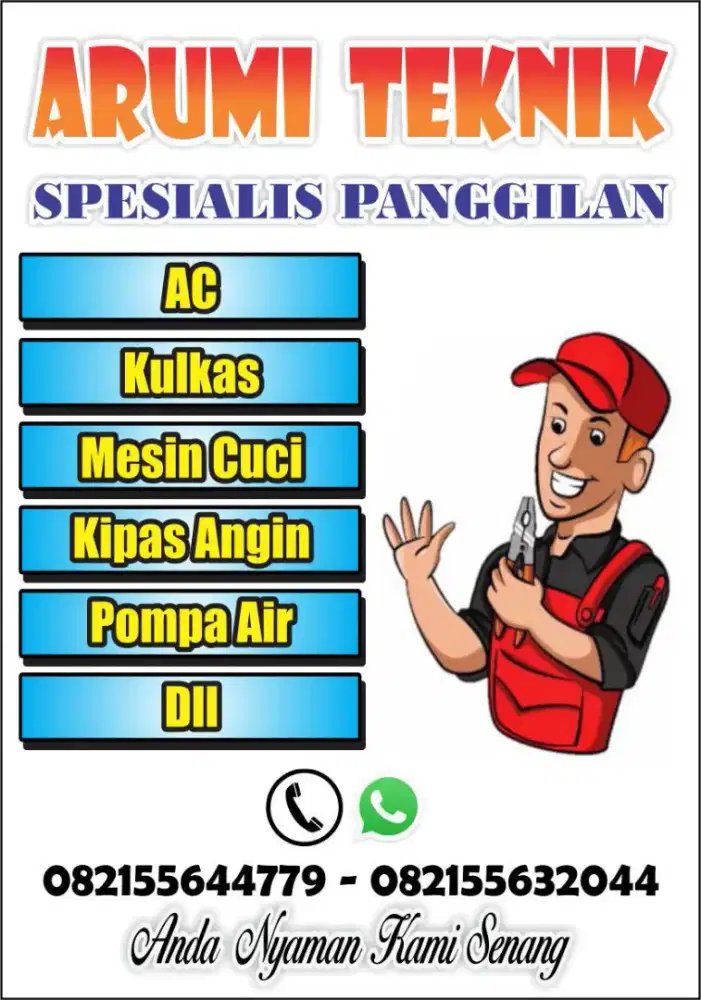 SERVIS AC, SERVIS KULKAS DAN MESIN CUCI