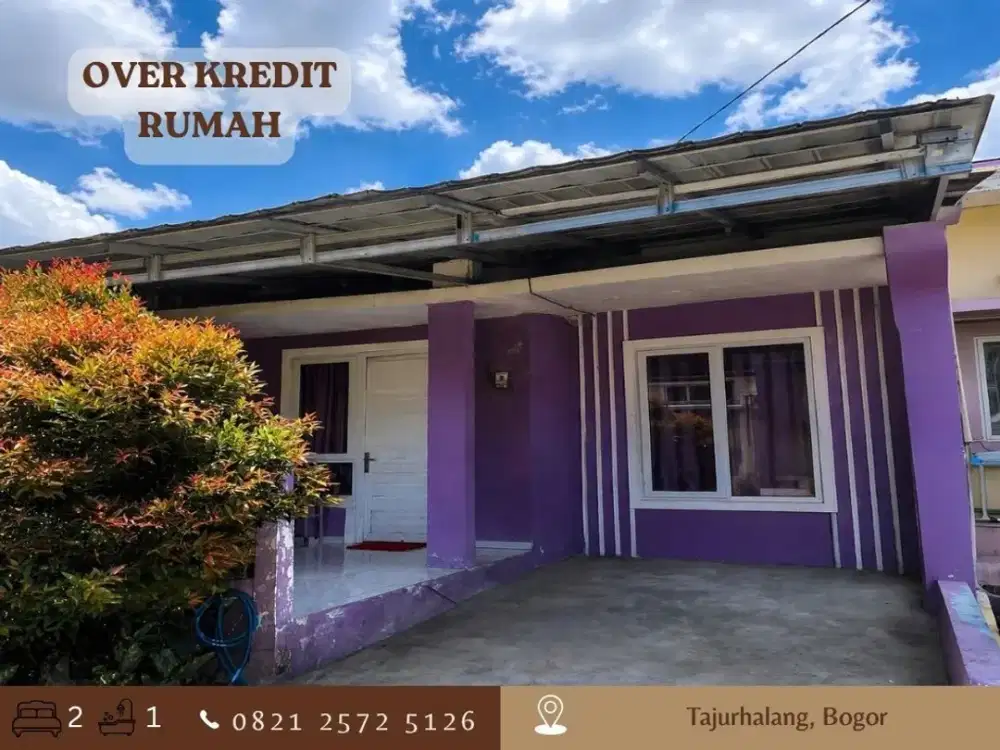 Rumah OVER KREDIT LT84 dkt Stasiun KRL 79JT di Tajurhalang Bogor