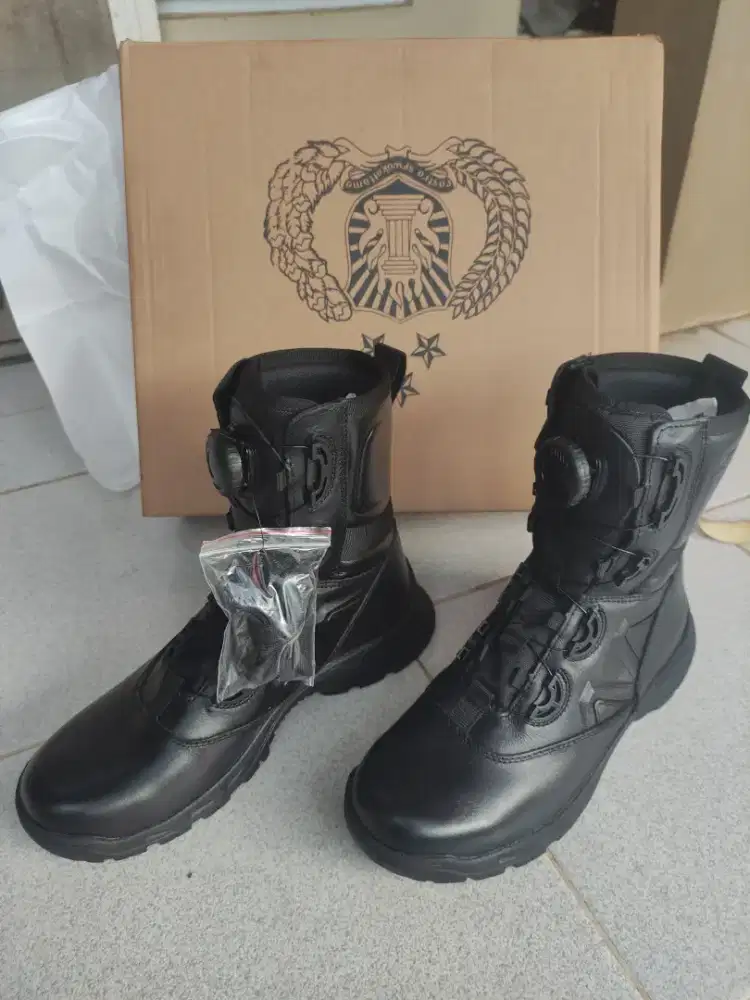 Sepatu PDL dinas jatah polri terbaru nomer 40