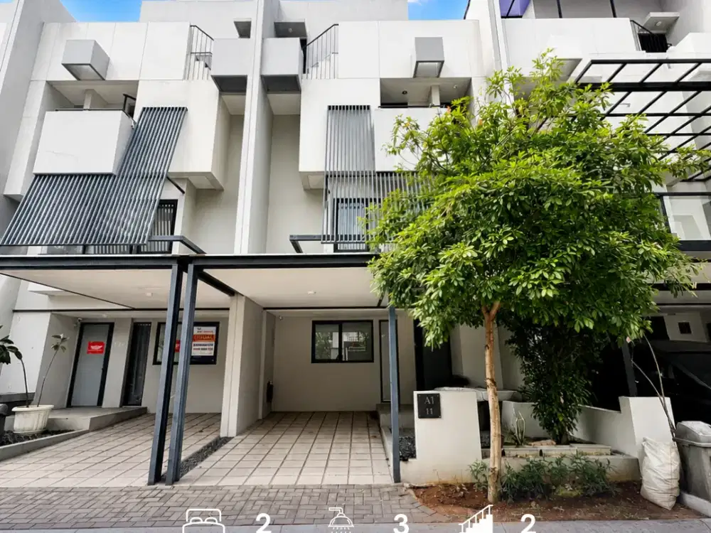 Hunian Fully Furnished 3 Lantai di Tabebuya BSD City