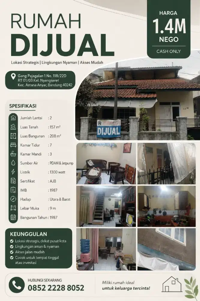 Di jual rumah lokasi strategis nyaman
