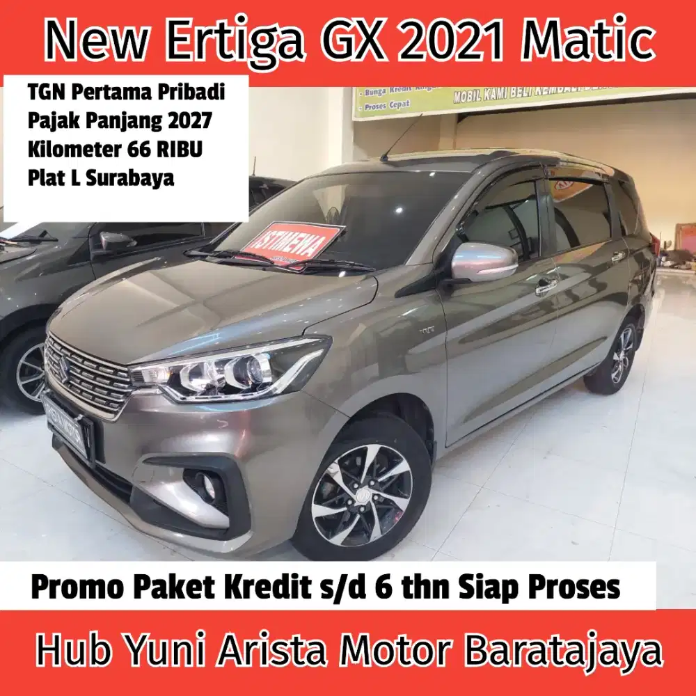 Ertiga GX 2021 Matic KM66RB TGN1Pribadi PjkHidup Terawat Siap Pakai