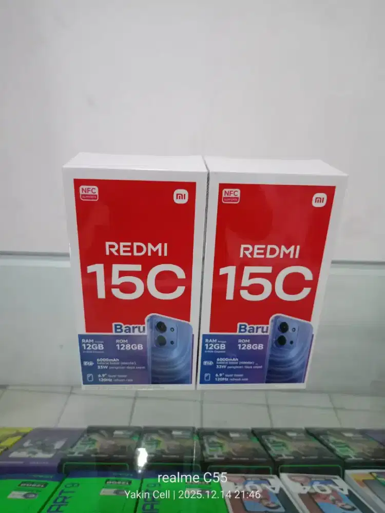 Xiaomi Redmi 15C 6+6/128 GB Helio G81 Batre 6000 mAh Garansi Resmi