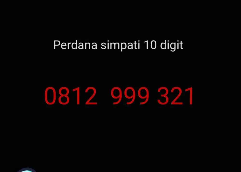 Perdana simpati 10 digit nomor cantik hoki