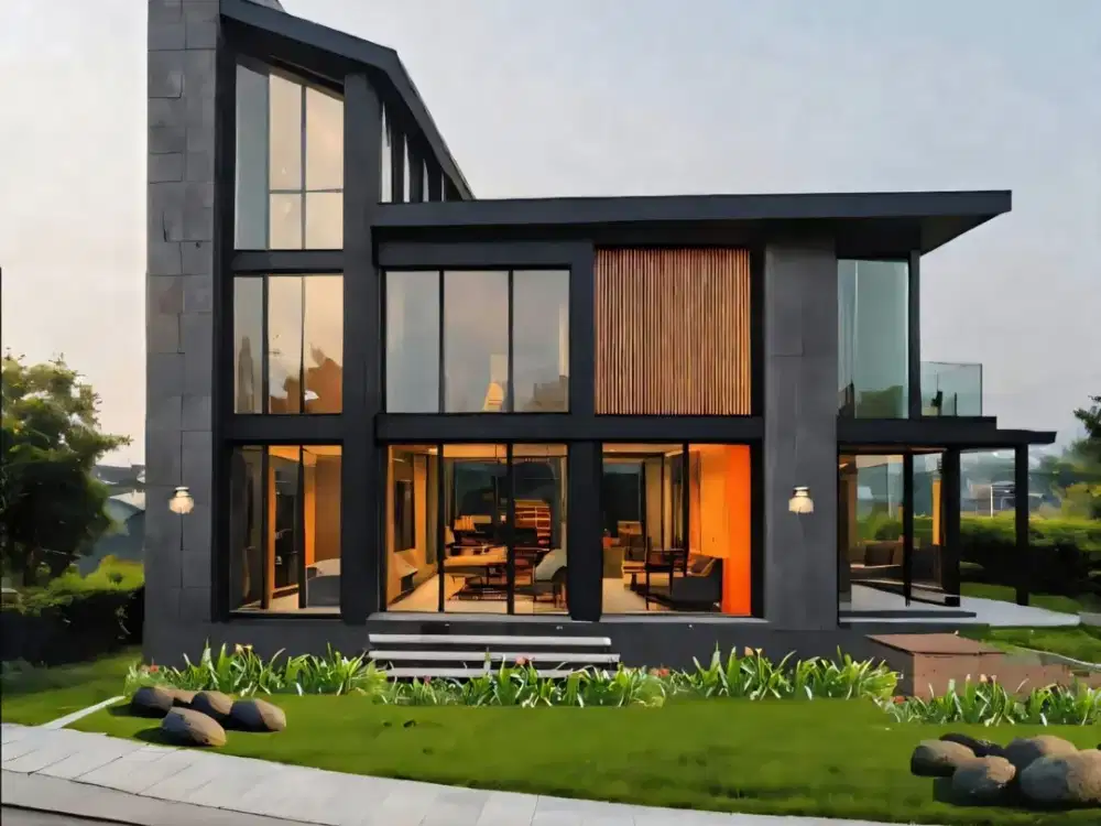 Rumah Hadap Utara Lantai Marmer Bangunan Mandiri Cluster Illustria Eminent BSD CIty