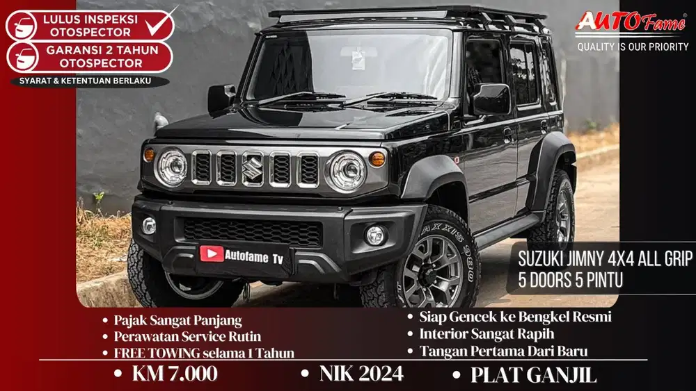 KM24RB Suzuki Jimny 4x4 All Grip 5 Doors 5 Pintu NIK 2024 Akhir Metall