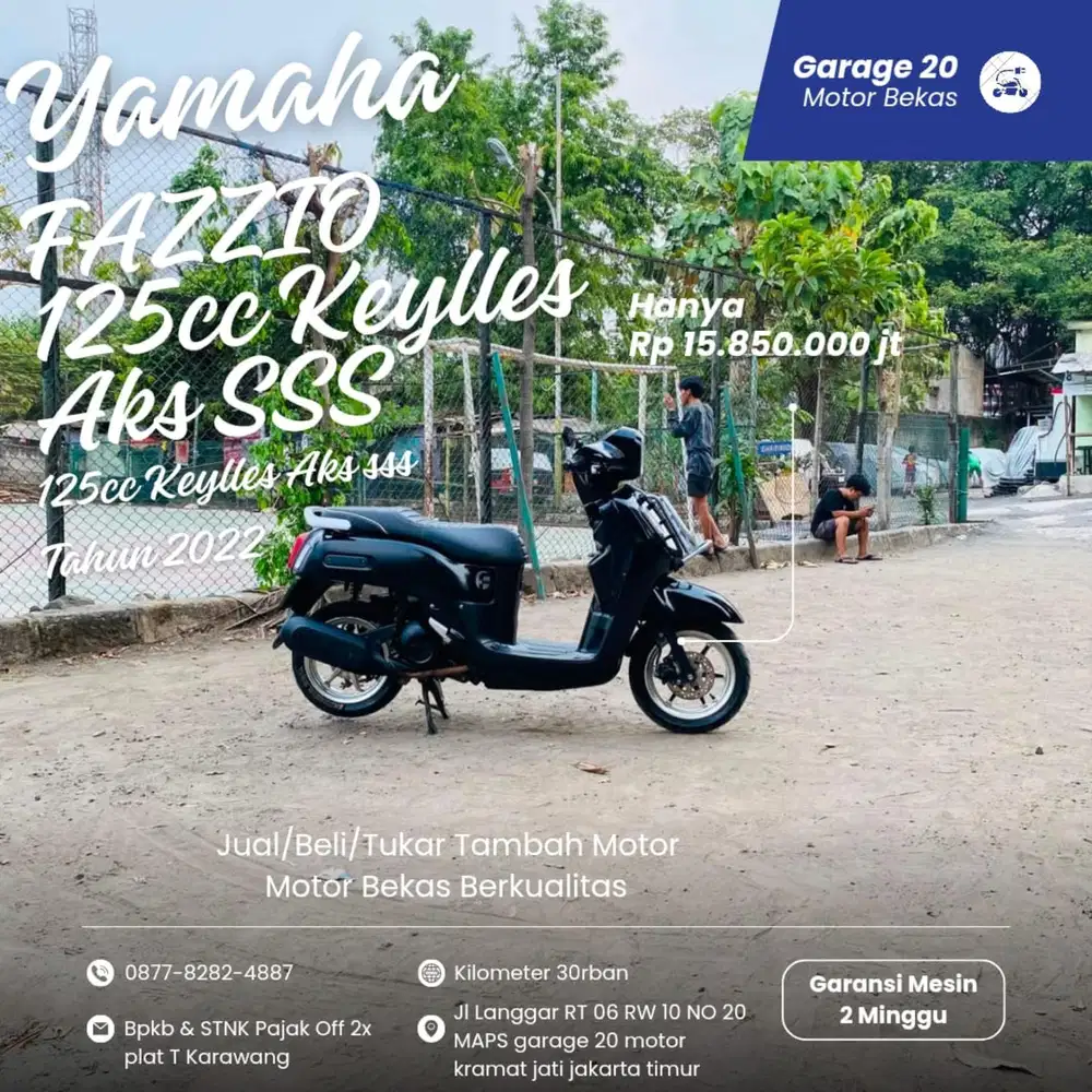 Yamaha All New Fazzio 125cc Aks keylles hybrid Tahun 2022