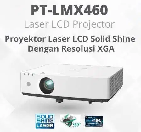 Proyektor LASER PANASONIC BEBAS PERAWATAN 4600 ansi lumens LMX460
