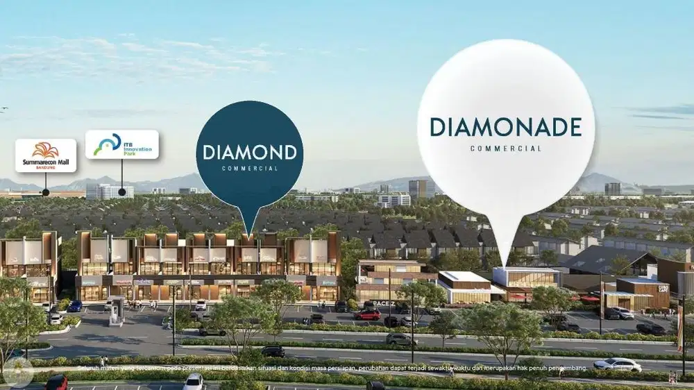 Jual Ruko Diamond Commercial Bangun Mandiri Summarecon Bandung