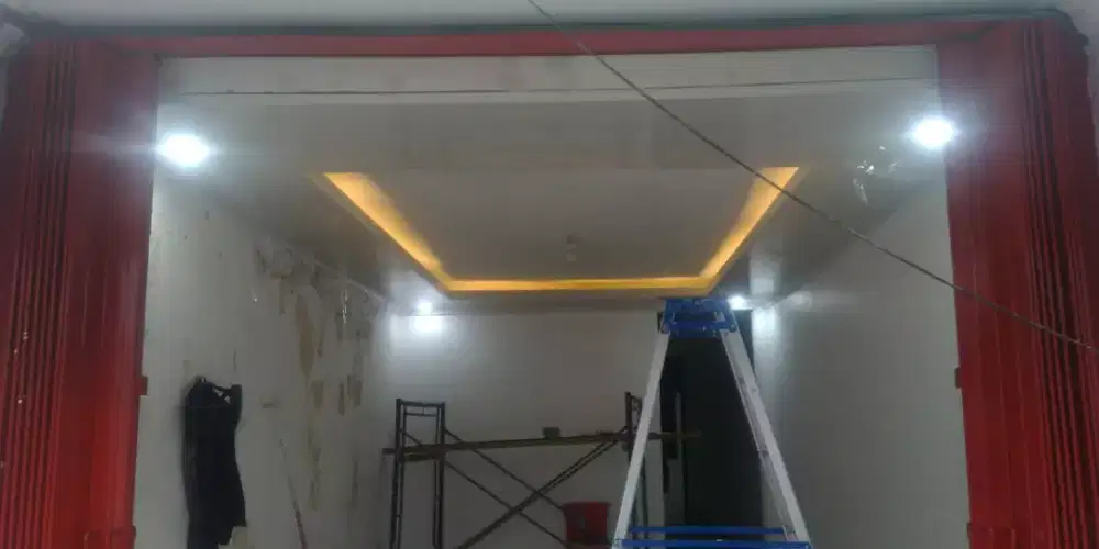 Plafon PVC lis gypsum kanopi Alumunium