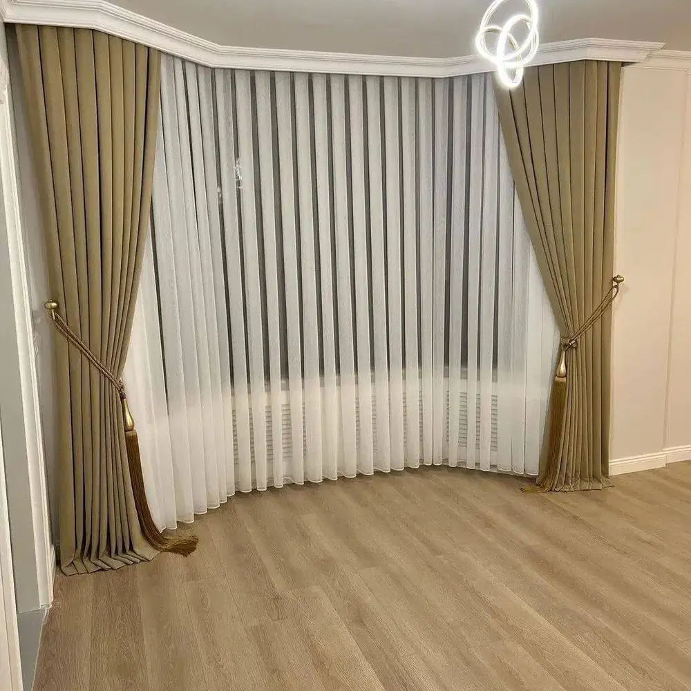 Jasa Pasang Gorden Custom Wallpaper Dinding 3D Gordyn Hordeng Korden