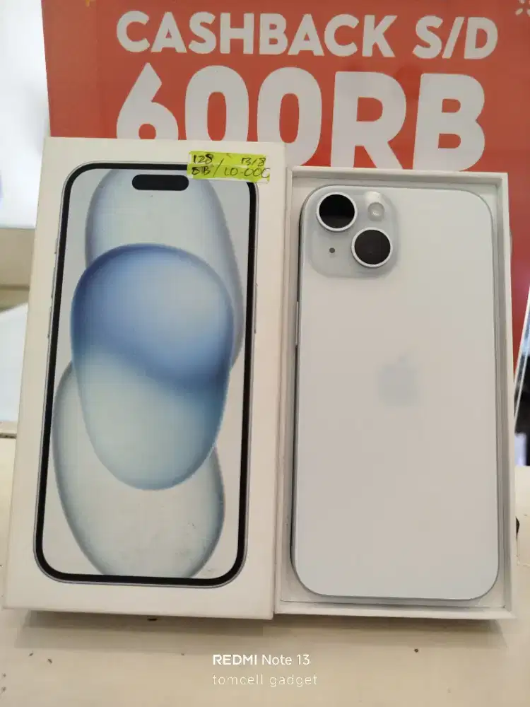 IPHONE 15 128GB EX IBOX MULUS FULLSET