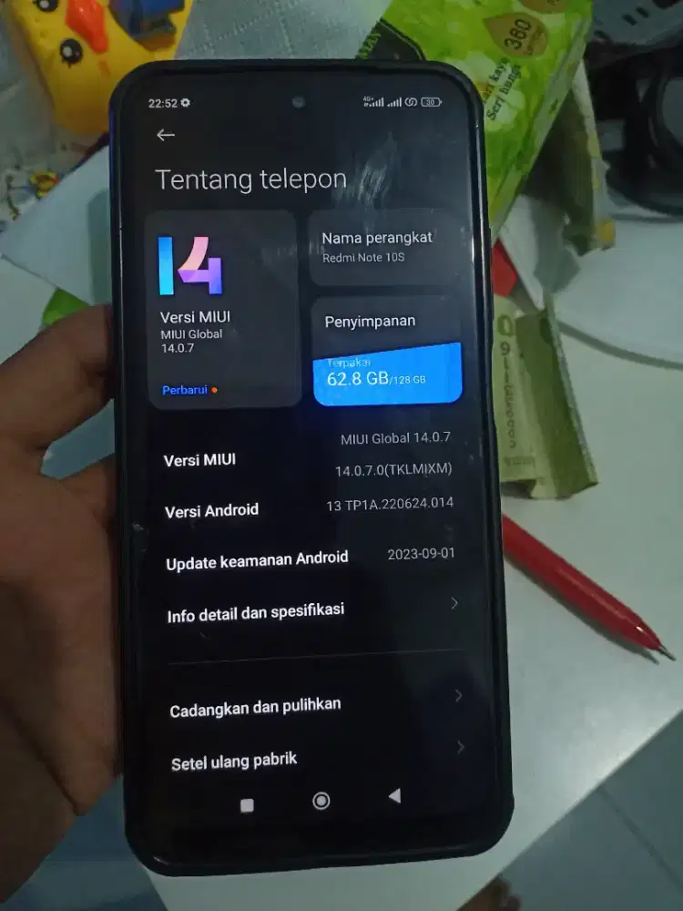 Redmi note10s ram 8/128