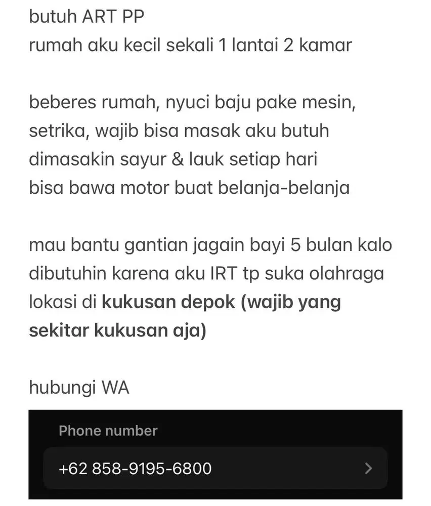 BUTUH ART PP BEBERES & GANTIAN MOMONG