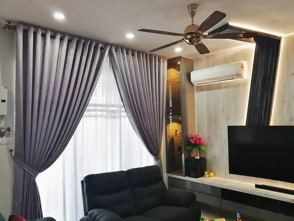 Menerima Pemasangan Gorden Wallpaper Dinding 3D Gordyn Hordeng Korden