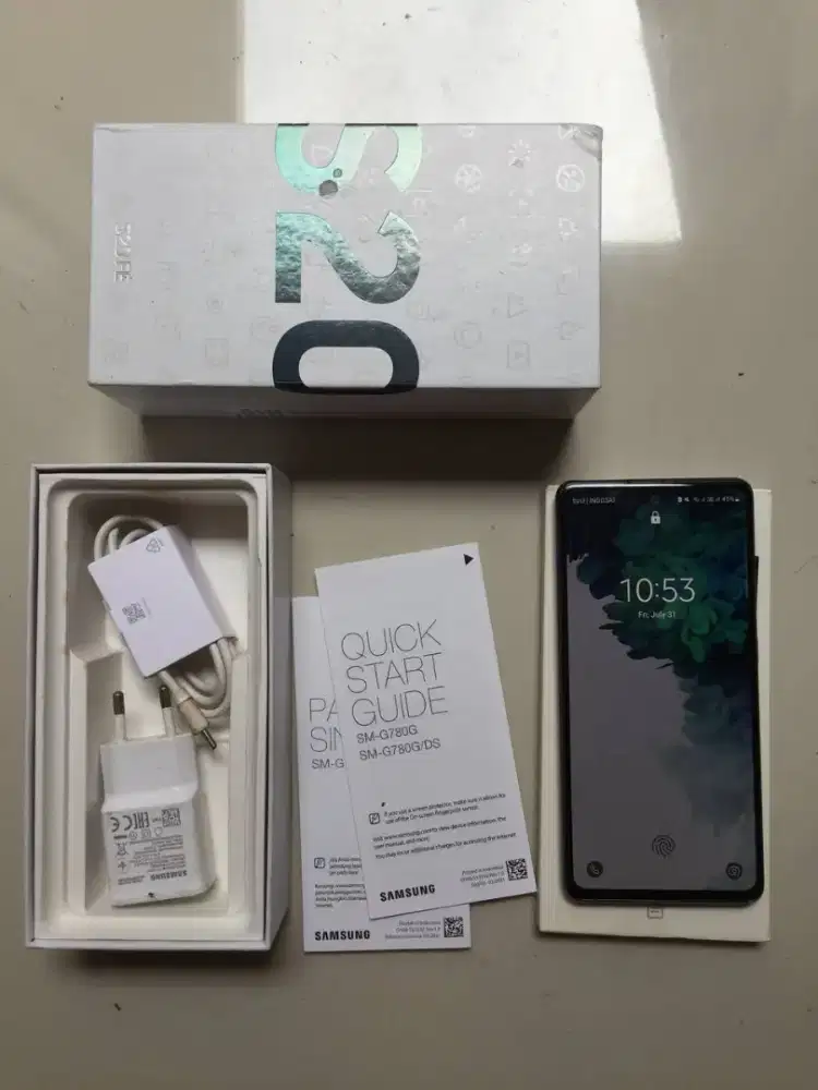 Samsung galaxy S20FE biru fullset