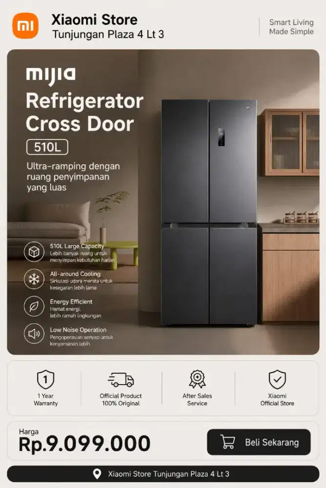 Mijia Refrigerator Cross Door NEW