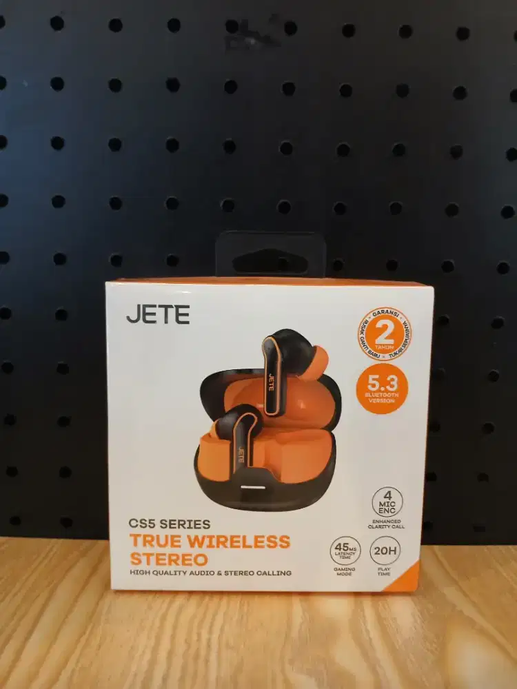 TWS JETE CS5 ENC with 4 Mic Bluetooth 5.4 IPX5 Playtime 20H