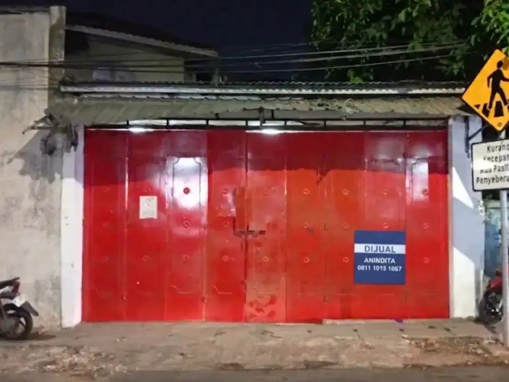 Dijual murah gudang, siap pakai, lokasi strategis, di pinggir jalan pulo gebang jakarta timur