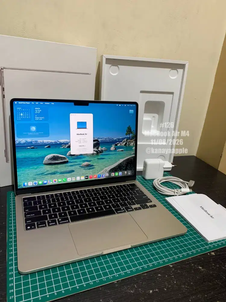 Macbook Air M4 Resmi CC 33 BH 100 16/256 GB Garansi Resmi iBoX Mulus