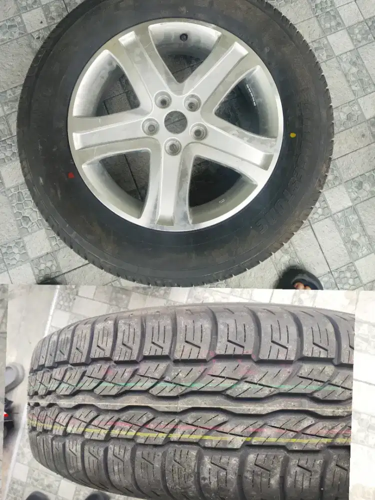 Velg Ori Ring 17 Lubang 5 + Ban Bridgestone Gress ( Cocok untuk Serep)
