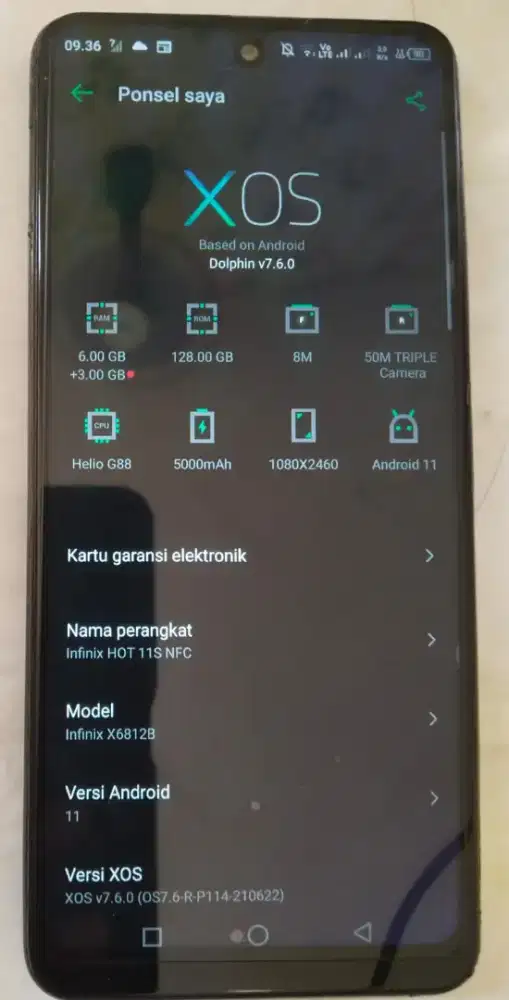 infinix hot 11s nfc 6/128