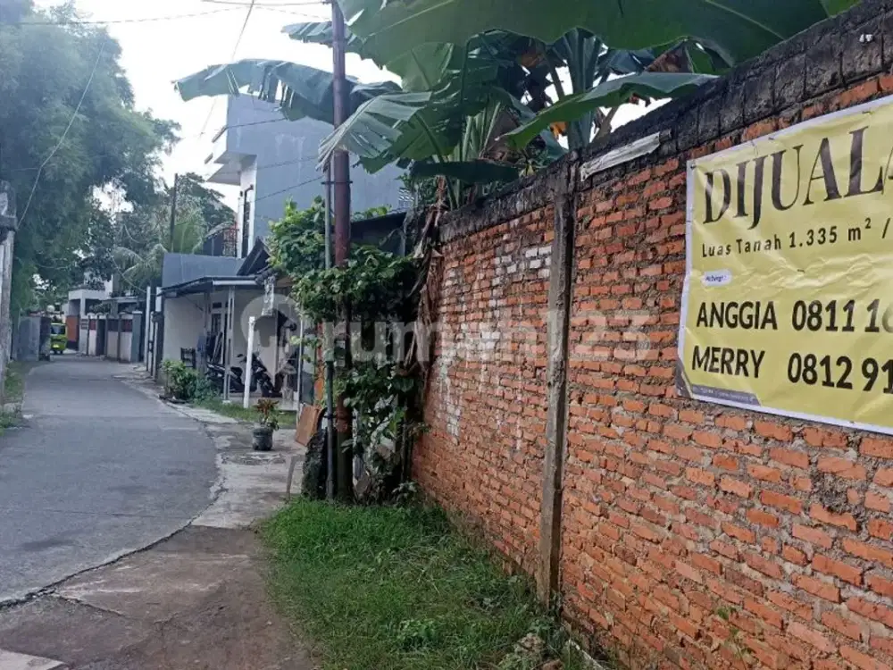 Tanah Datar di Pinggir Jalan Dekat Pintu Tol Limo, Turun Harga