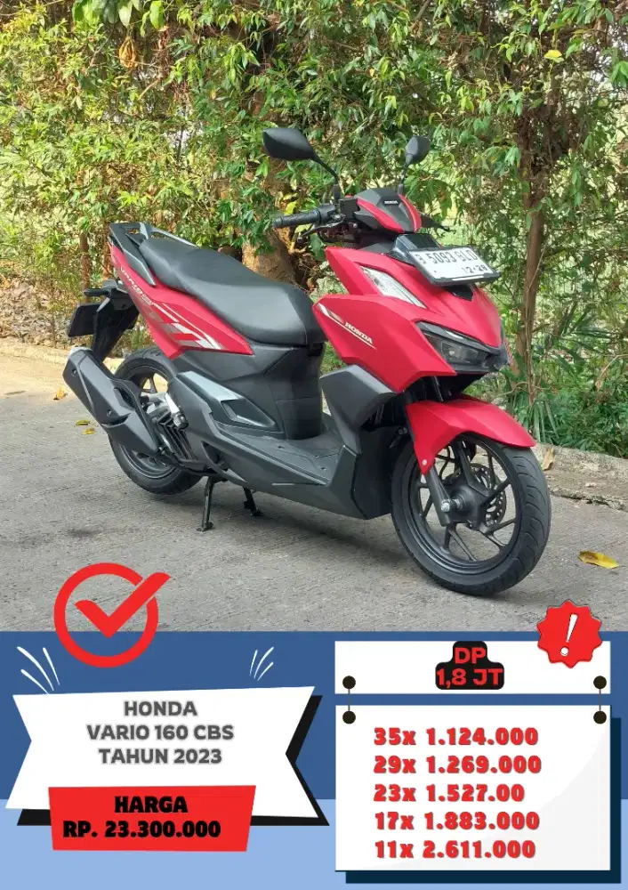 Honda Vario 160 CBS Tahun 2023 KM 9Ribu