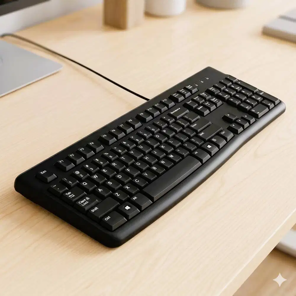 keyboard logitech k120 dengan koneksi kabel usb