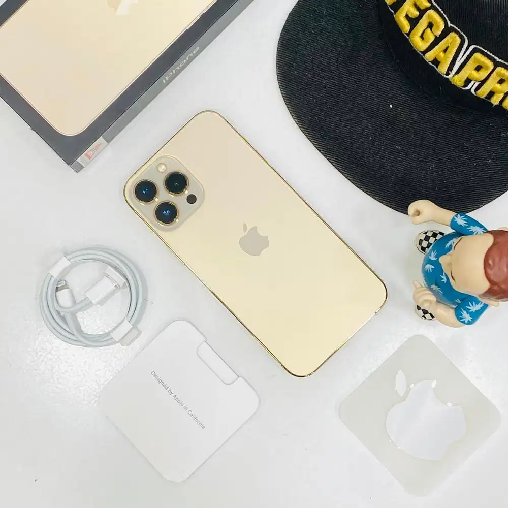 Second iphone 13 promax,gold 256gb bh 85% garansi resmi
