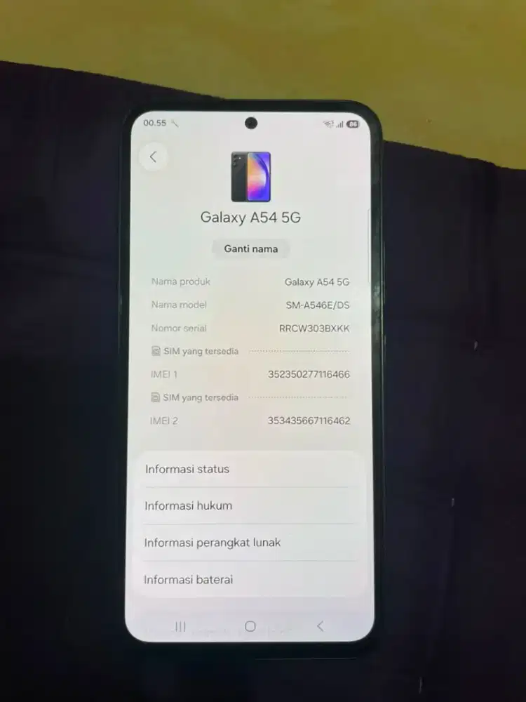 Samsung A54 5G.