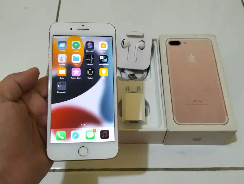 iPhone 7 Plus 32GB RoseGold Komplit iCloud Aman No Minus