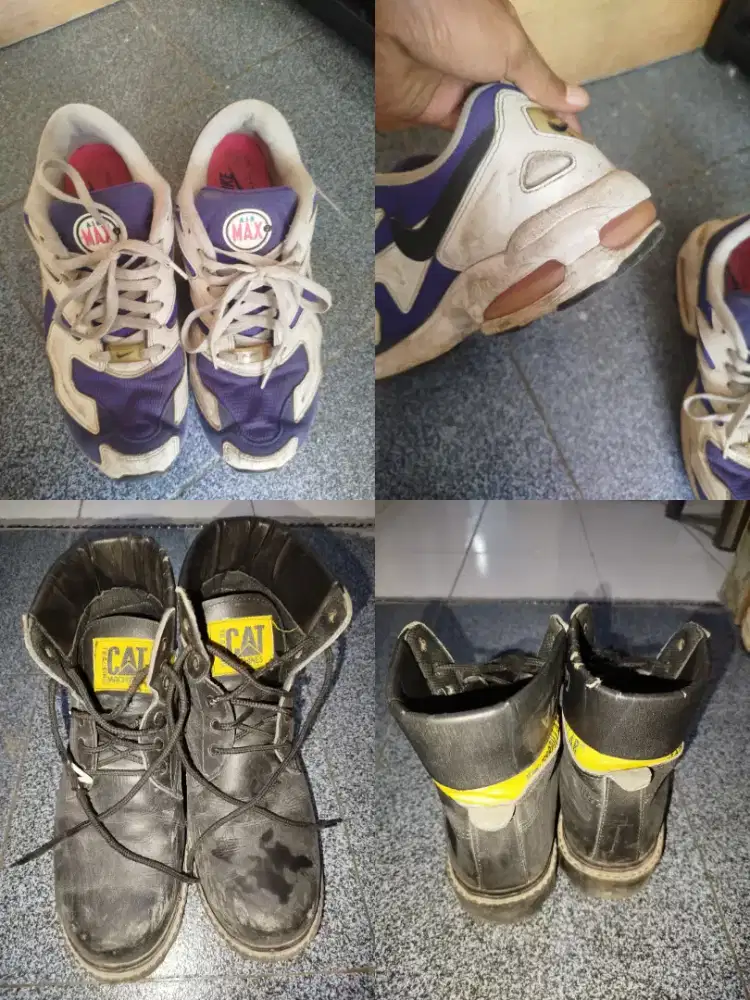 jual Bu sepatu Nike Airmax & safety Caterpillar