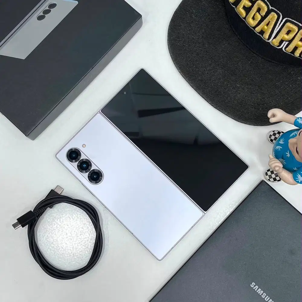 Second samsung z fold 6,silver 256gb sein indonesia