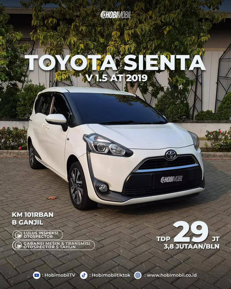 Toyota Sienta V 1.5 AT Thn 2019