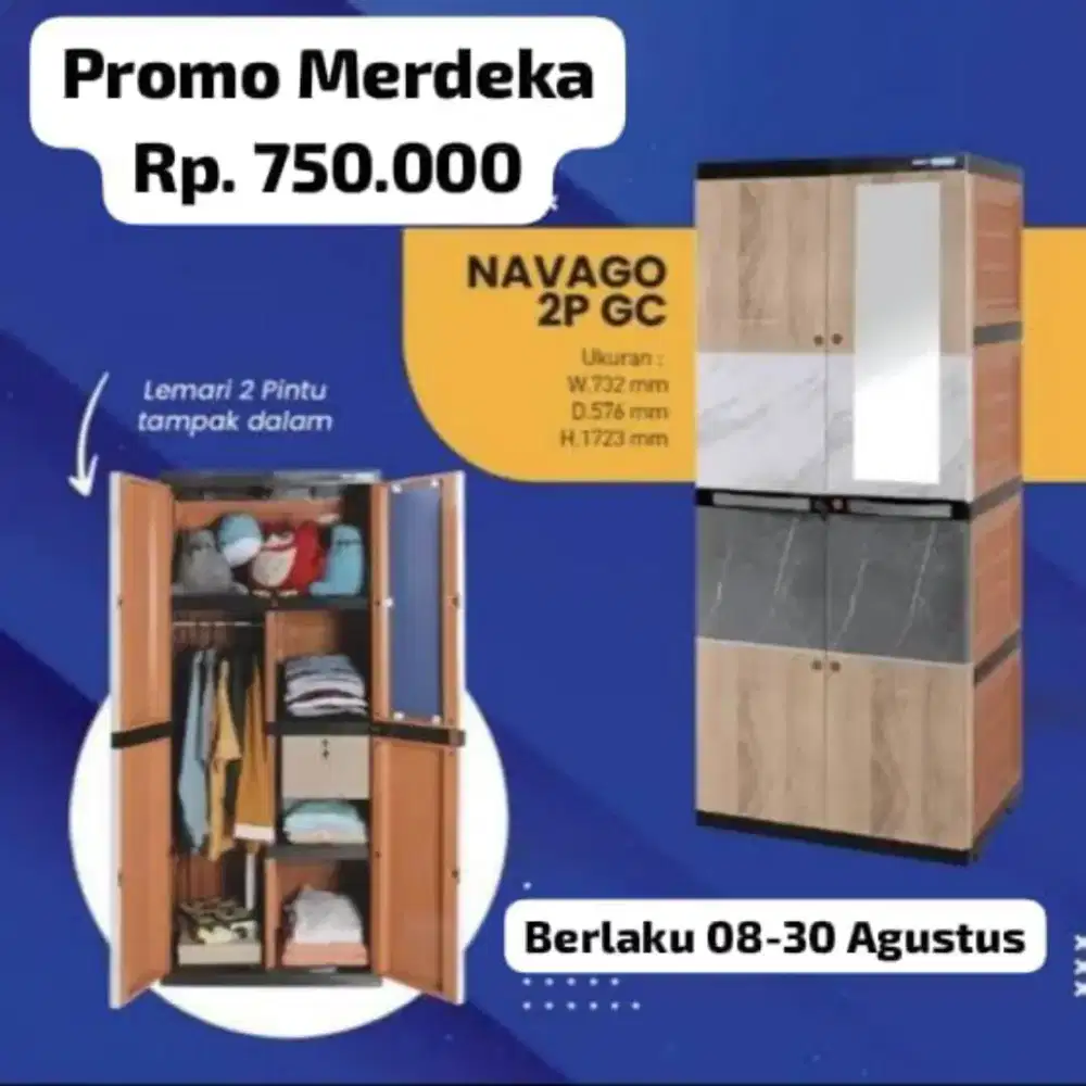 PROMO LEMARI PLASTIK NEW
