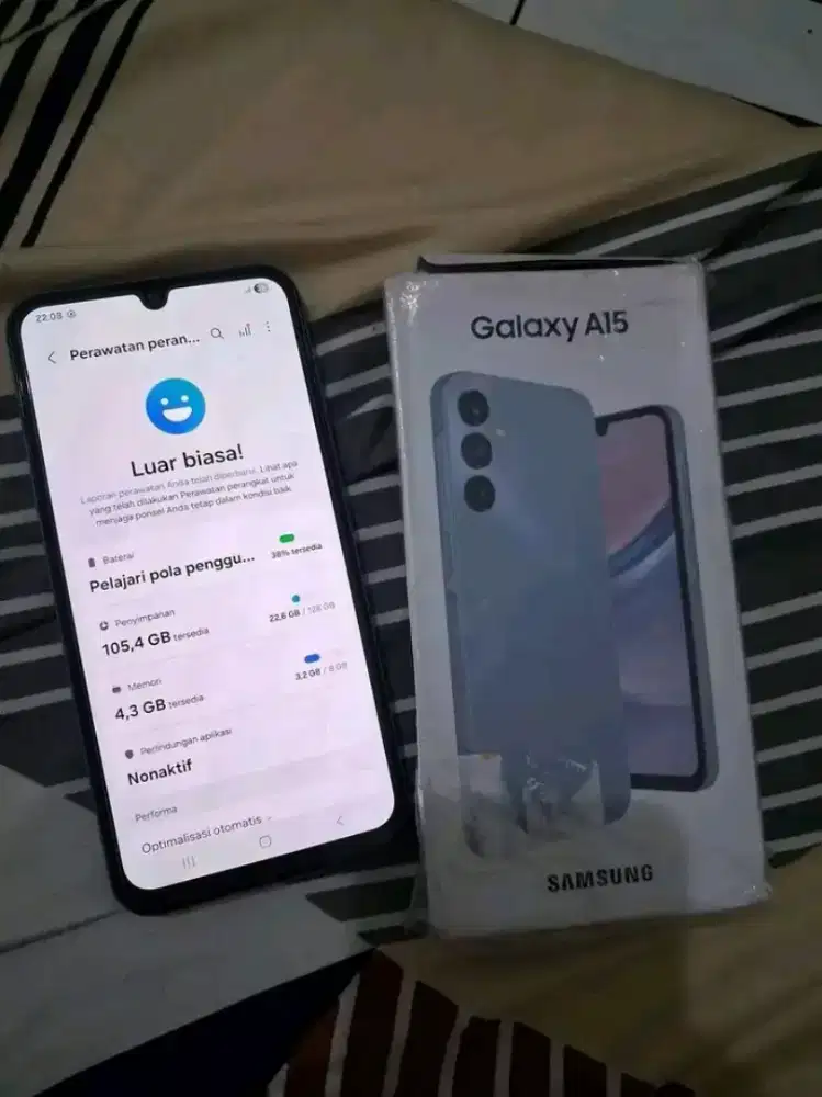 Samsung a15 4g 8/128 fulset