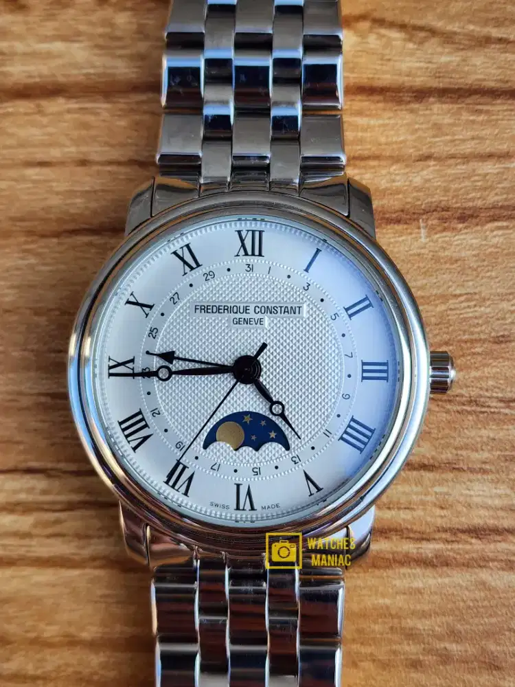 Jam Tangan Ori Frederique Constant Classics Moonphase Automatic Swiss