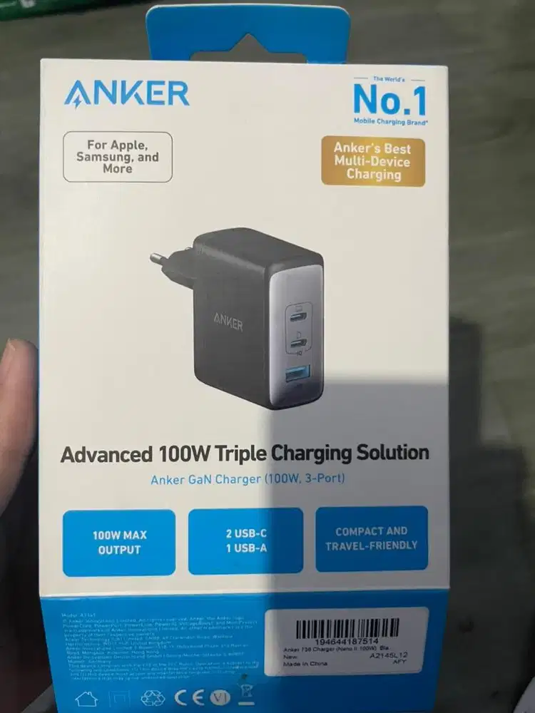Anker 100W 3-Port GaN Charger