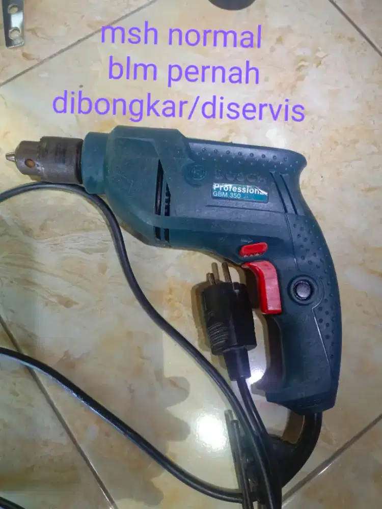 Mesin bor Bosch gbm 350 Chuck besi