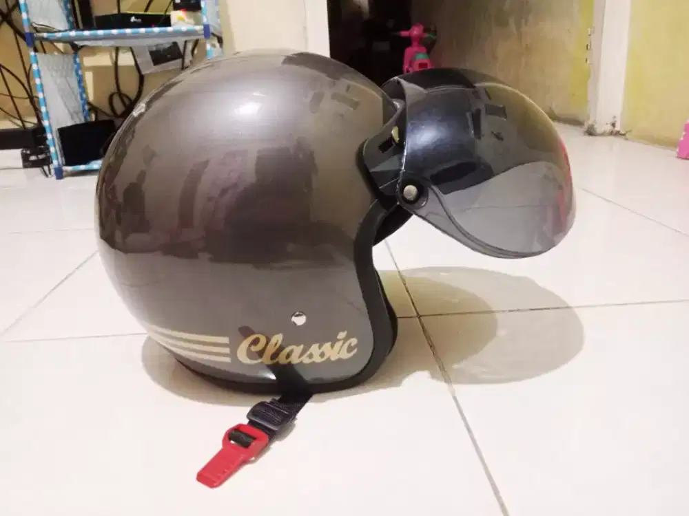 Helm bogo warna grey M