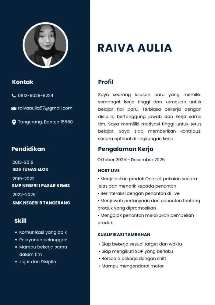LULUSAN BARU MENCARI PEKERJAAN