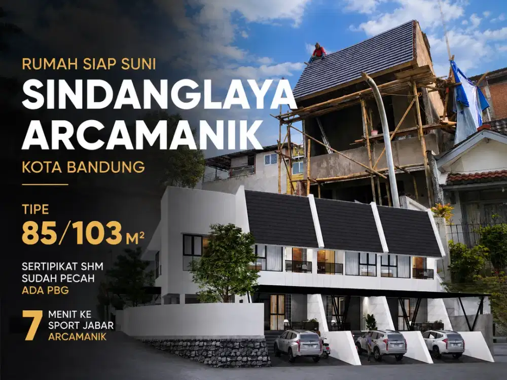 Rumah Siap Huni di Arcamanik! Tipe 85/103 SHM 2 Lantai Hadap Selatan