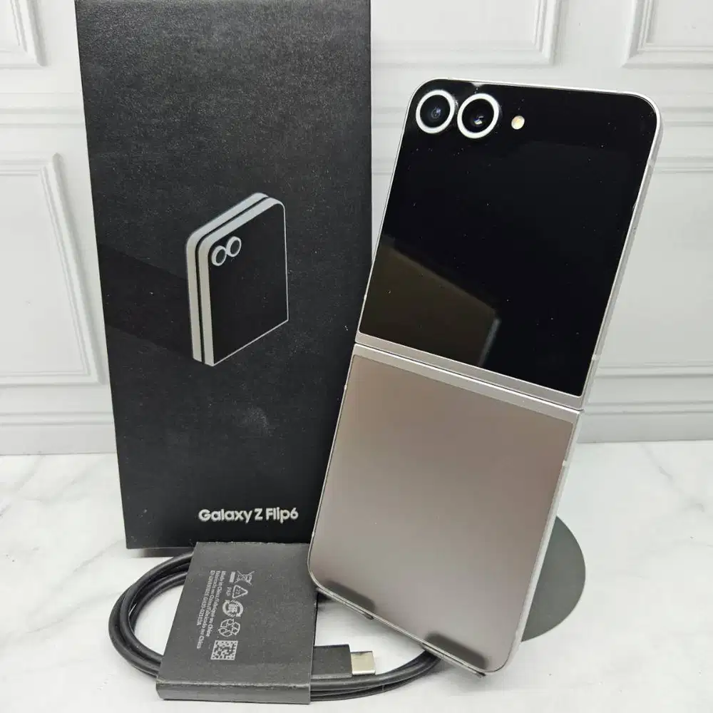Samsung Galaxy Z Flip 6 12/256GB Silver SEIN Resmi Fullset Mulus