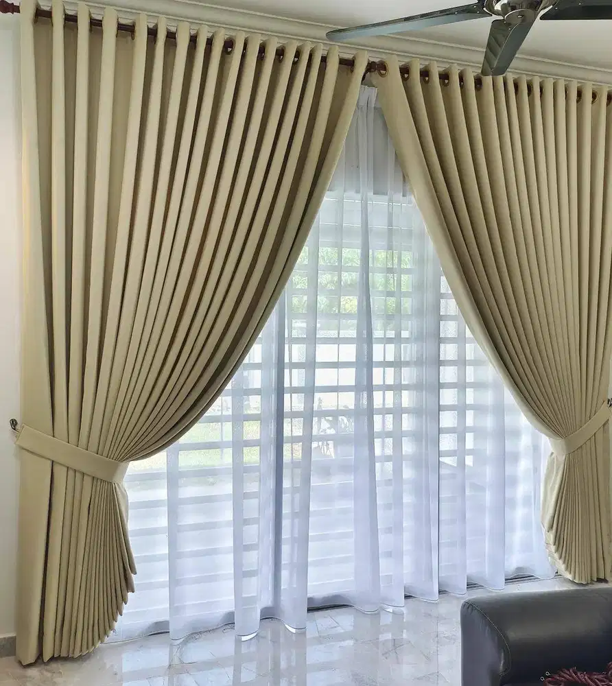 Jual Gorden Jendela & Pintu Gordyn Model Terbaru Wallpaper Dinding 3D